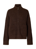 SLWSIA RAS LS KNIT ZIPPER CARDIGAN