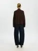 SLWSIA RAS LS KNIT ZIPPER CARDIGAN