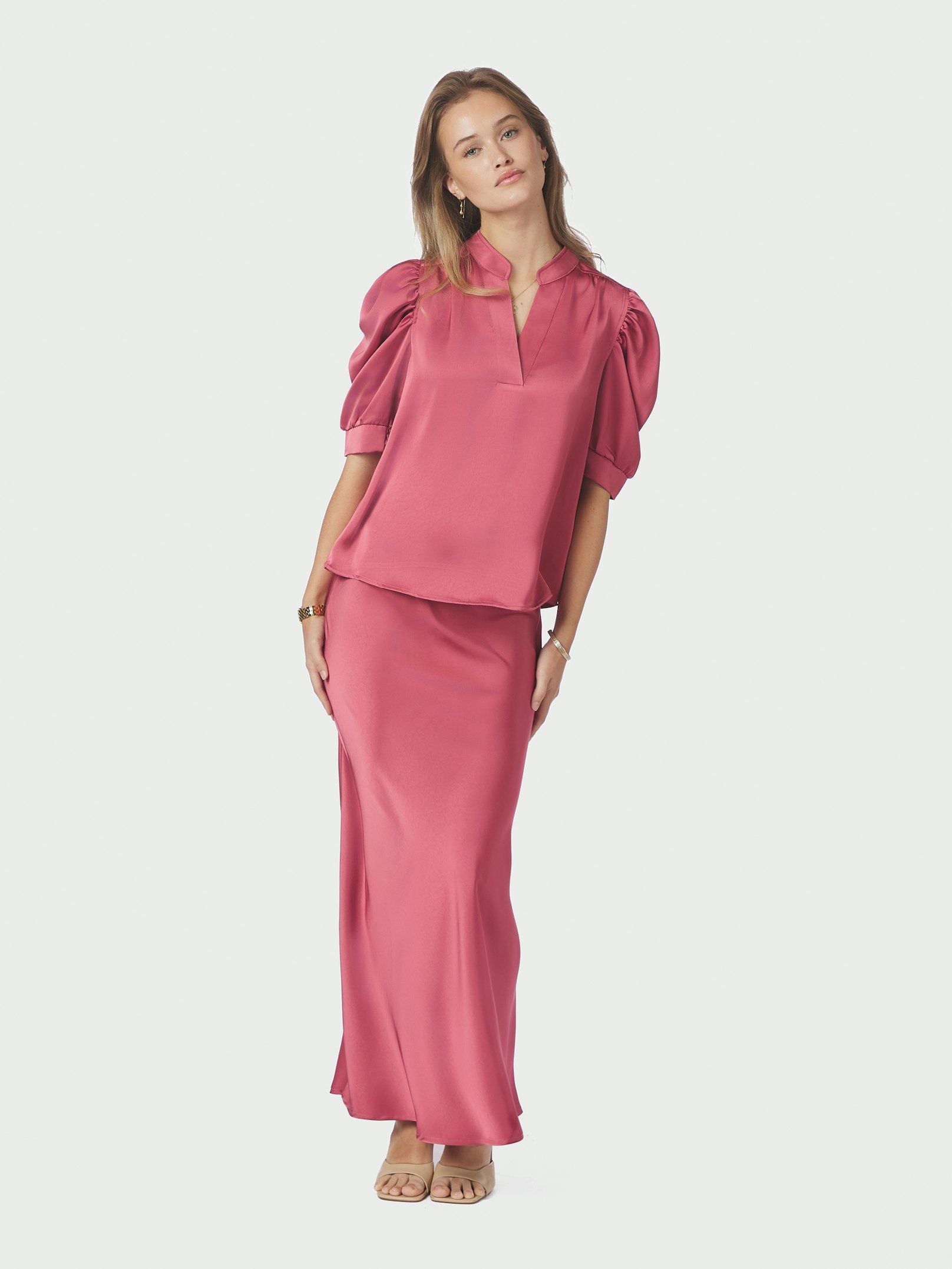 Vicky Heavy Sateen Skirt