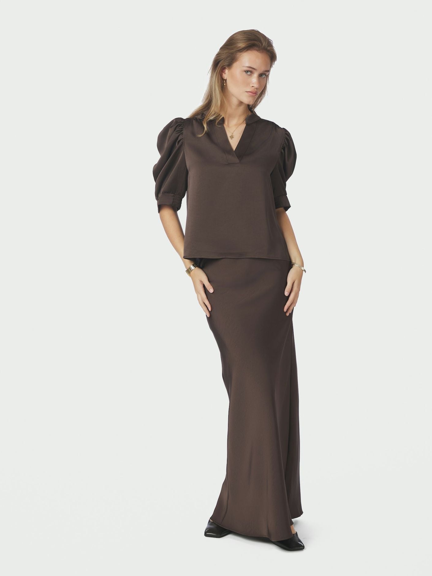 Vicky Heavy Sateen Skirt