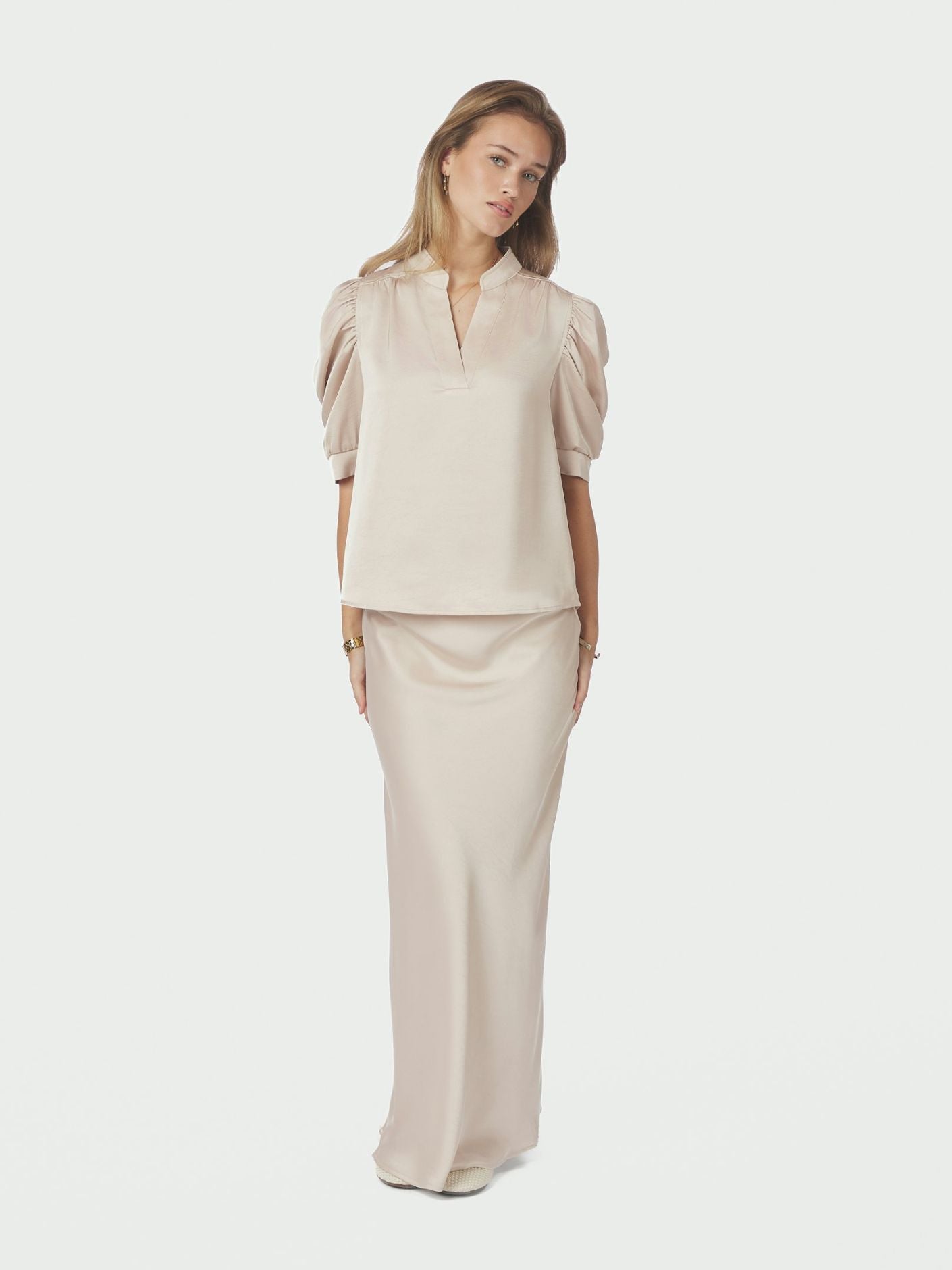 Vicky Heavy Sateen Skirt