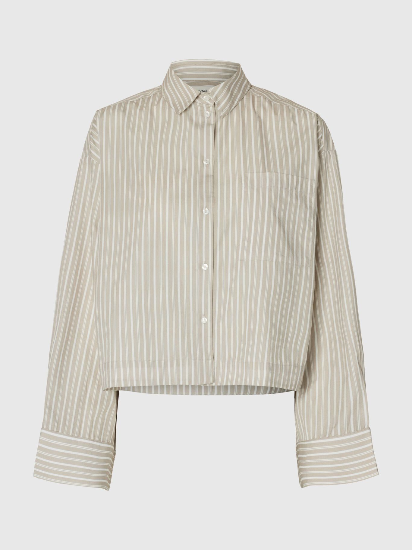 SLFAstha Ls Cropped Boxy Shirt
