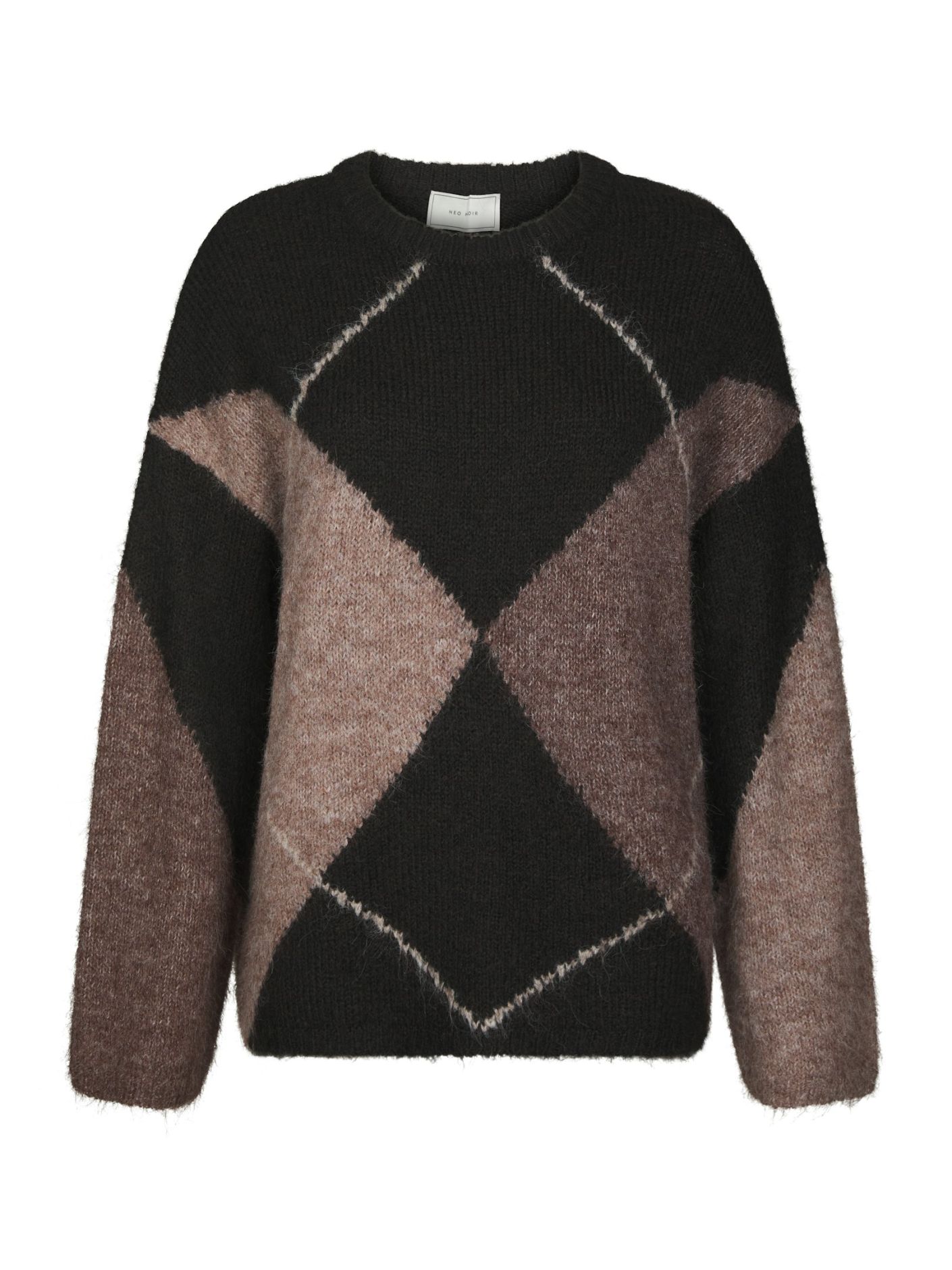 Inga Check Fluff Knit Blouse