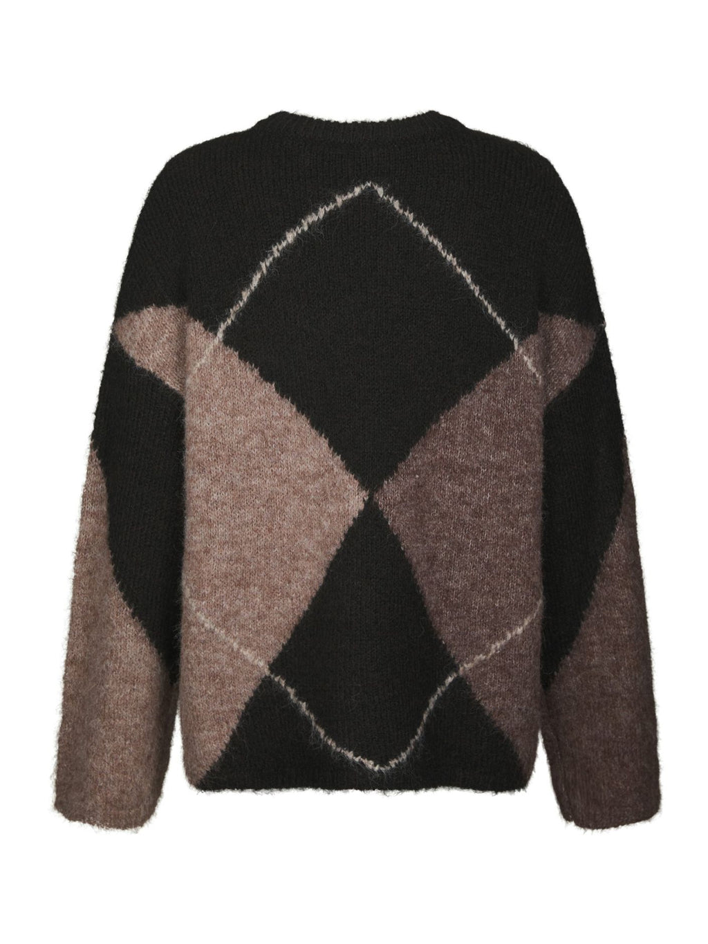 Inga Check Fluff Knit Blouse