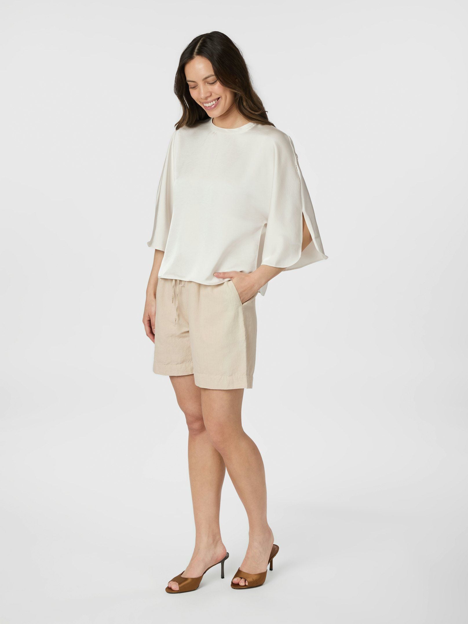 Liora Heavy Sateen Blouse