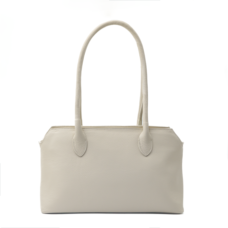 Väska I Läder "Andria" Beige Latte