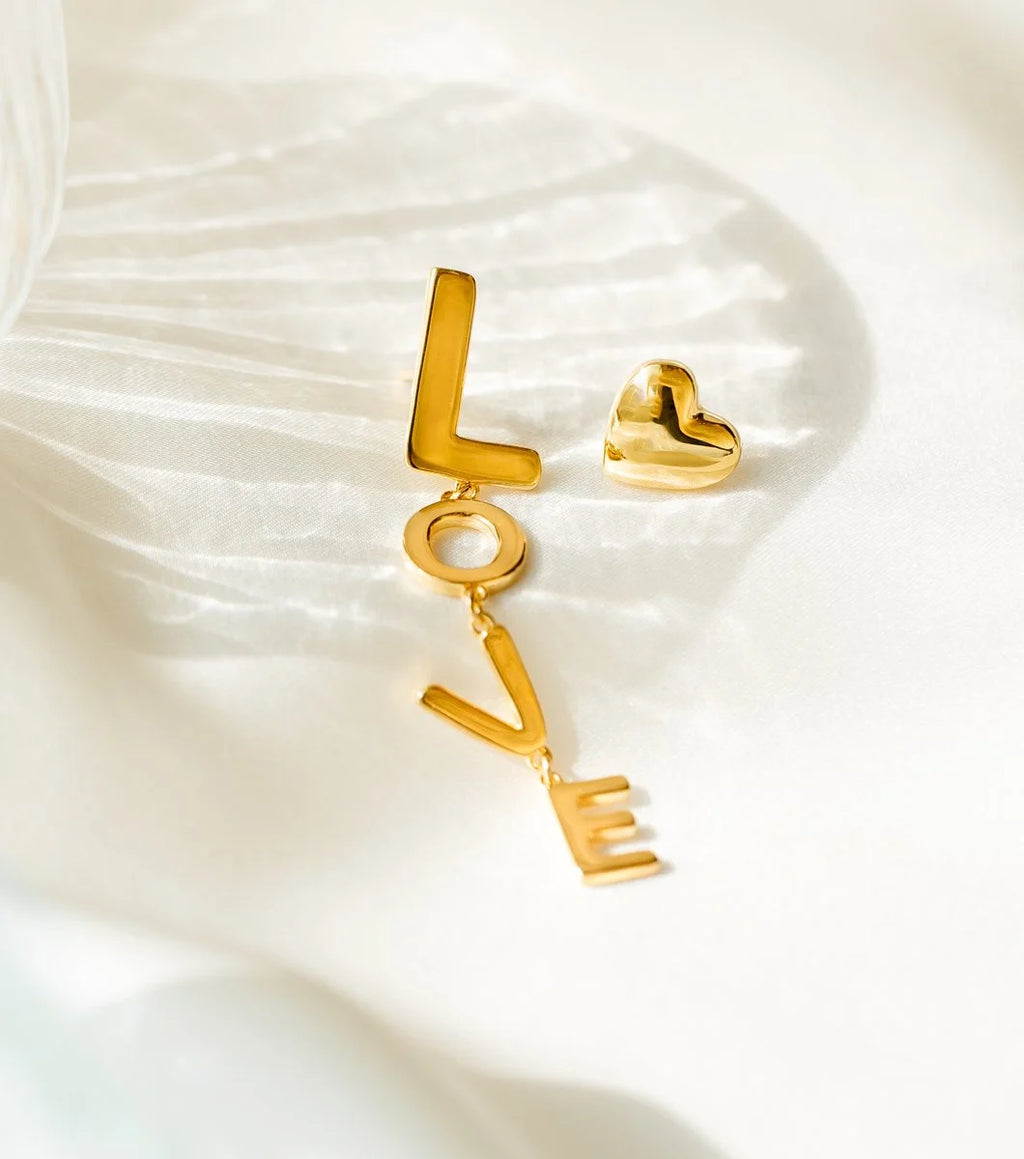 True Love Heart Single Örhänge