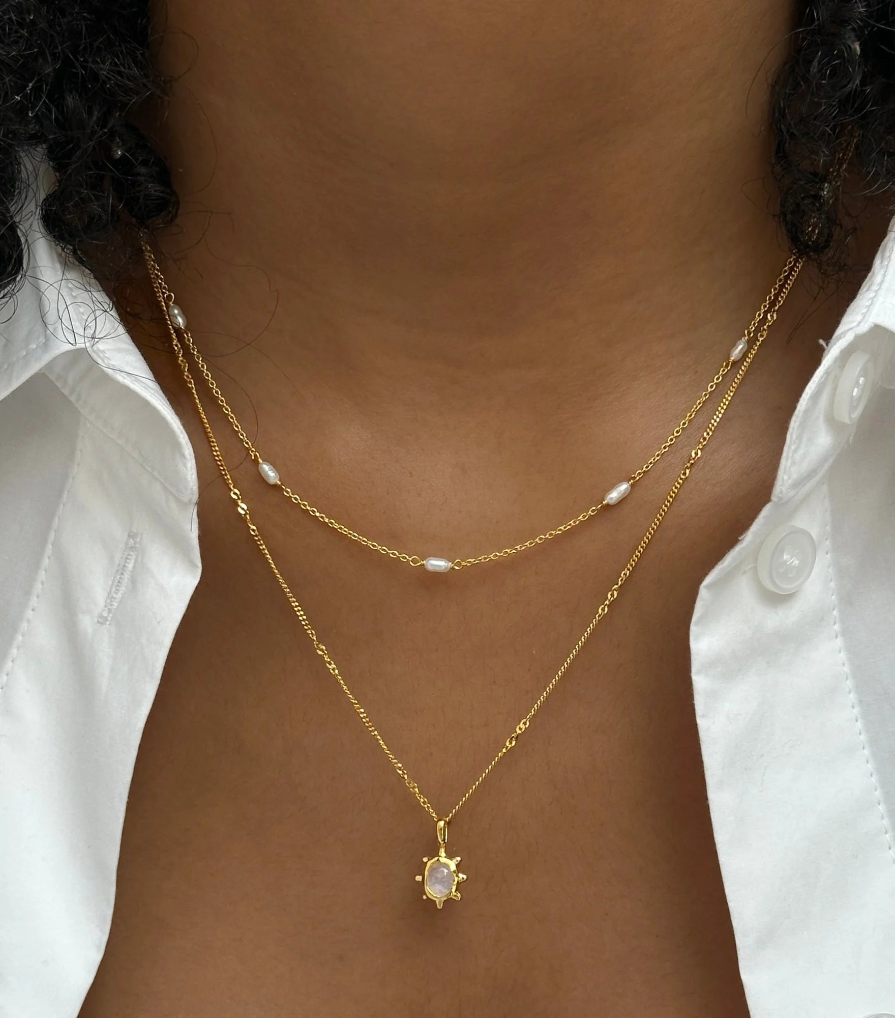 Treasure Multi Pearl Necklace