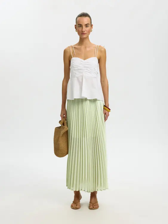 SLFMILLIE HW ANKLE PLISSE SKIRT