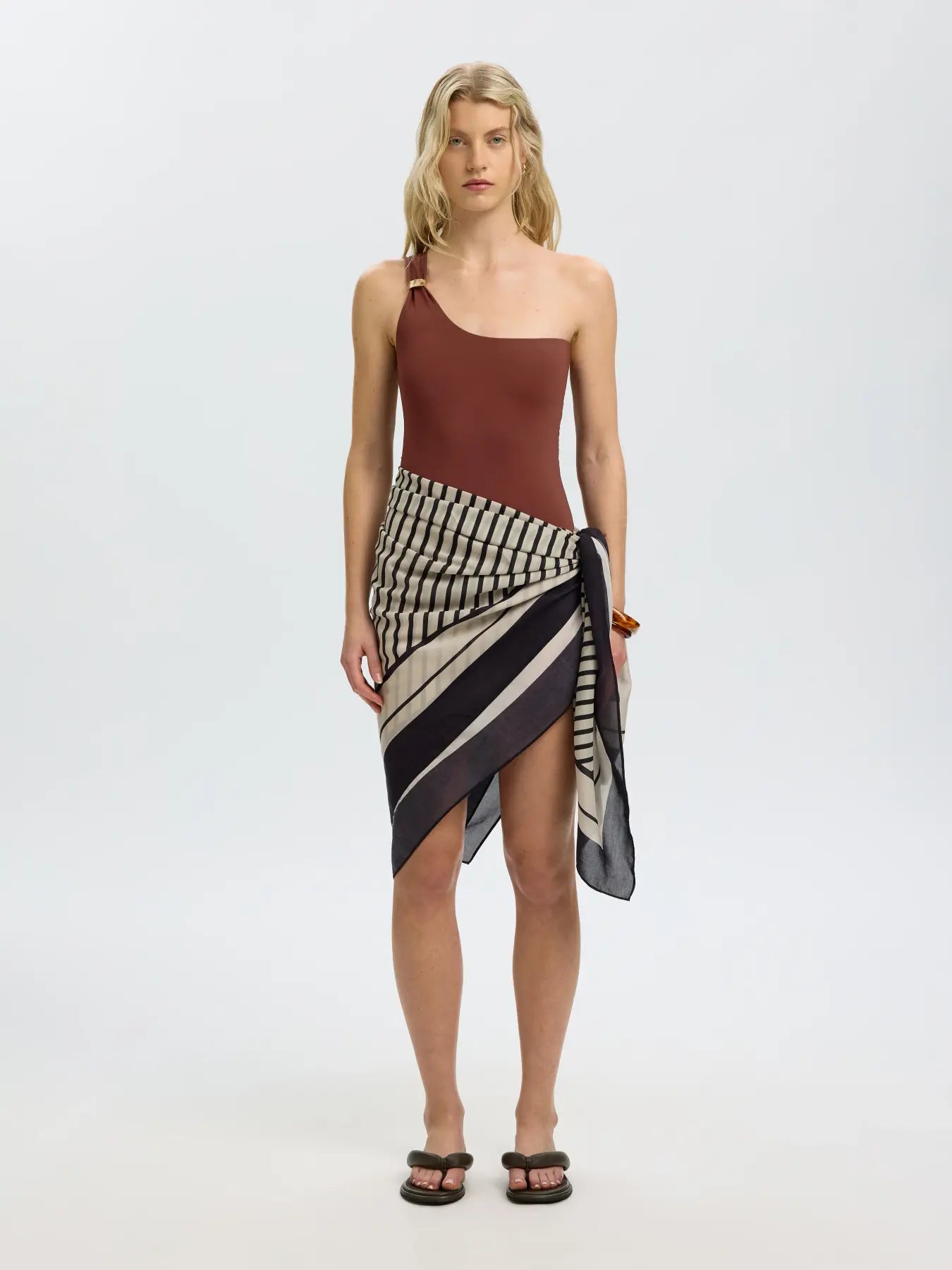 SLFBARI ONE SHOULDER SWIMSUIT