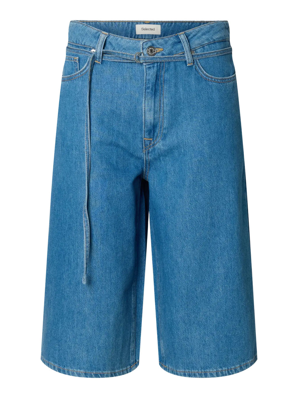 SLFTENNA MW BERMUDA DENIM SHORTS