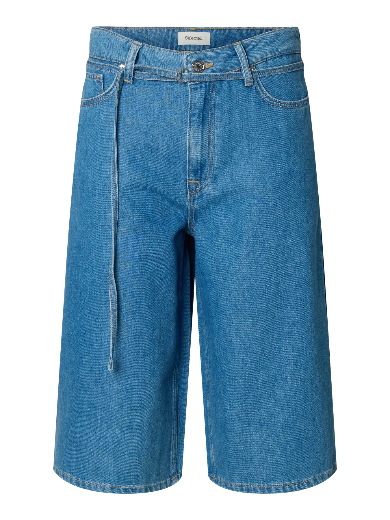 SLFTENNA MW BERMUDA DENIM SHORTS