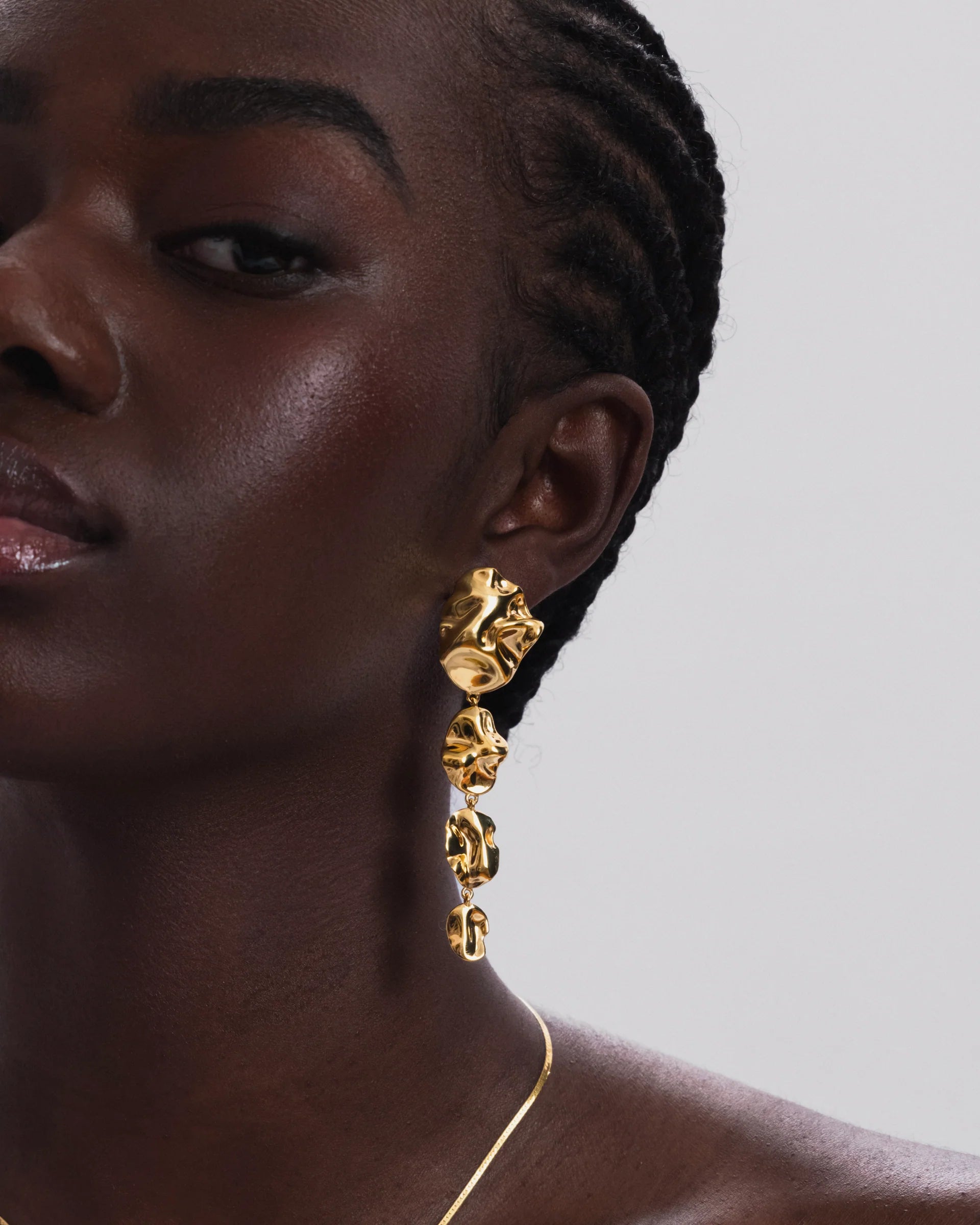 Moulded Long Single Earring