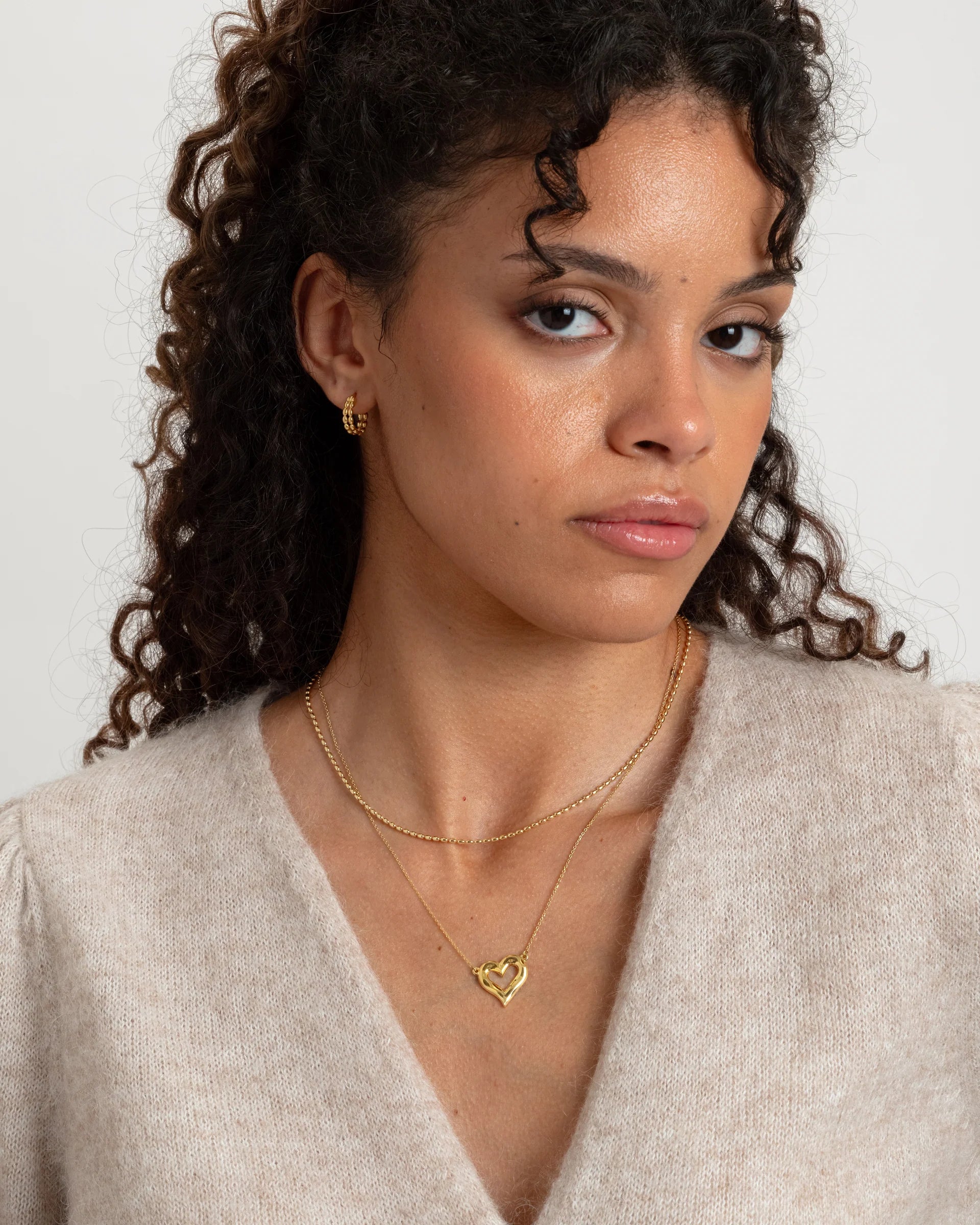 Puff Heart Necklace
