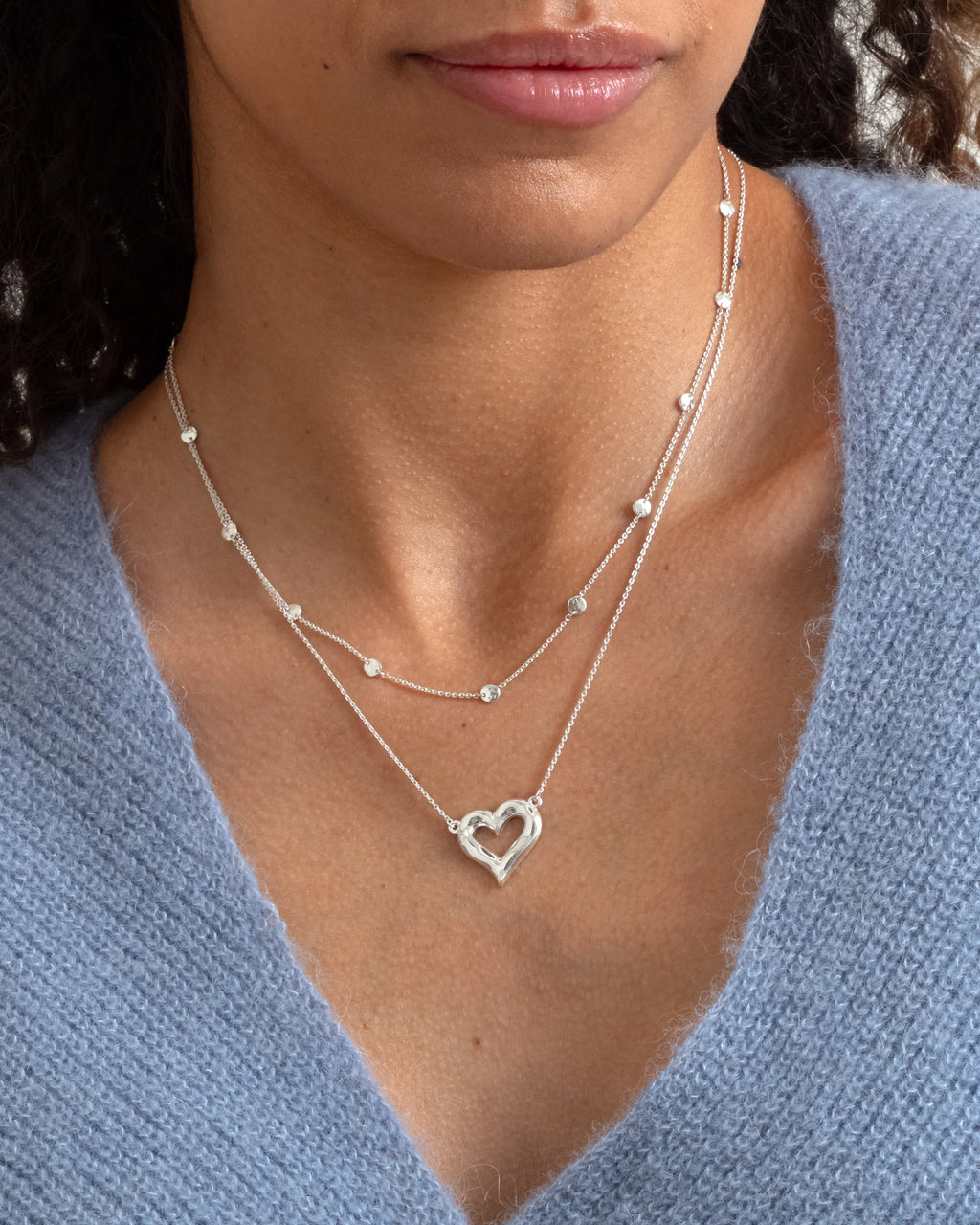 Puff Heart Necklace