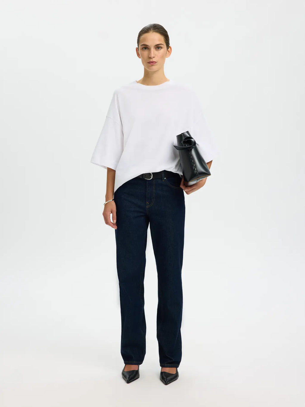 SLWCOLWOMAN 2/4 OVERSIZED TEE