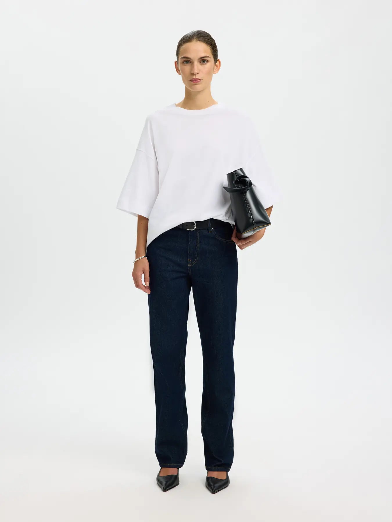 SLWCOLWOMAN 2/4 OVERSIZED TEE