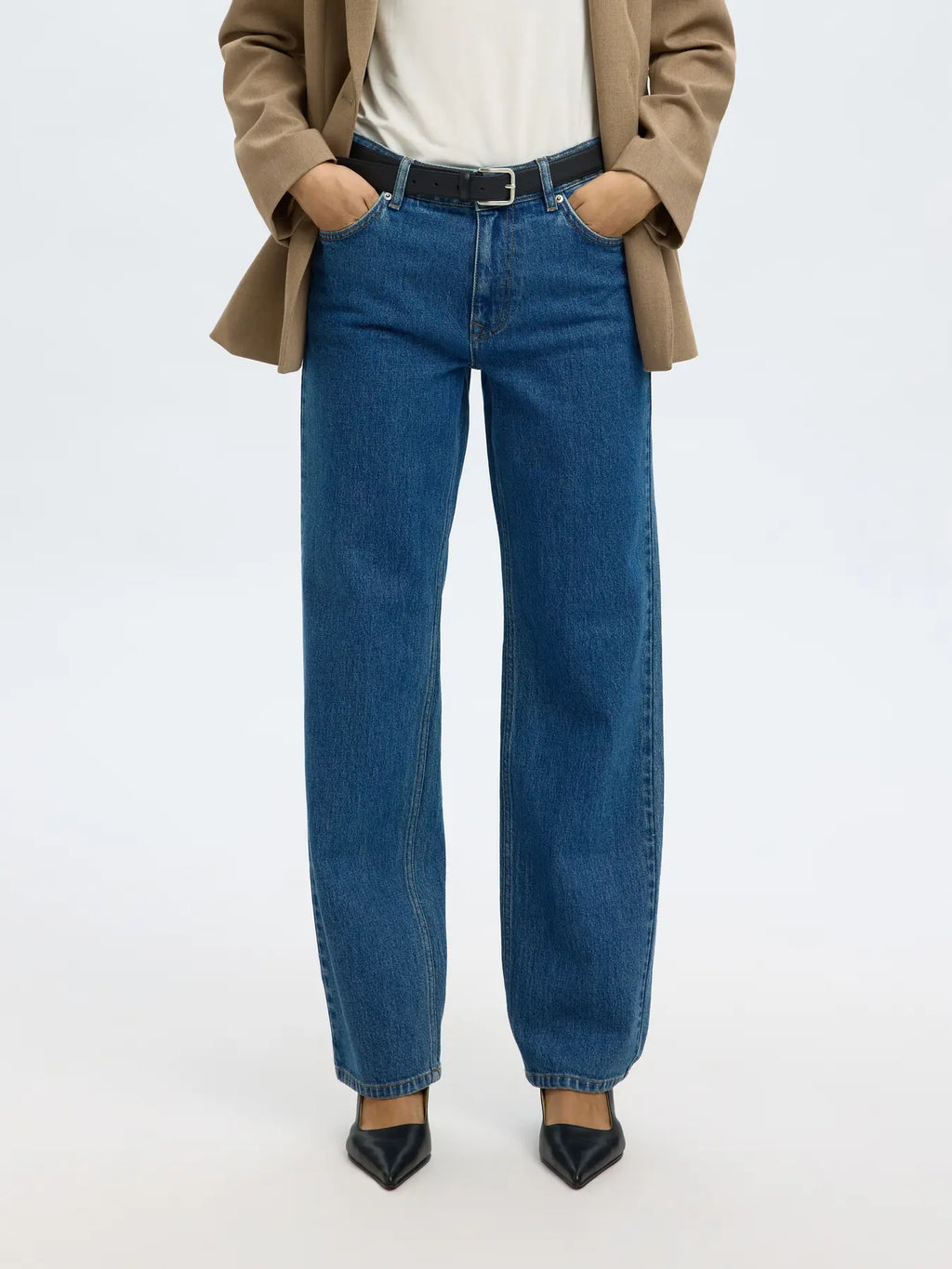 SLWSTRAIGHT BEA-KORI MW JEANS NOOS