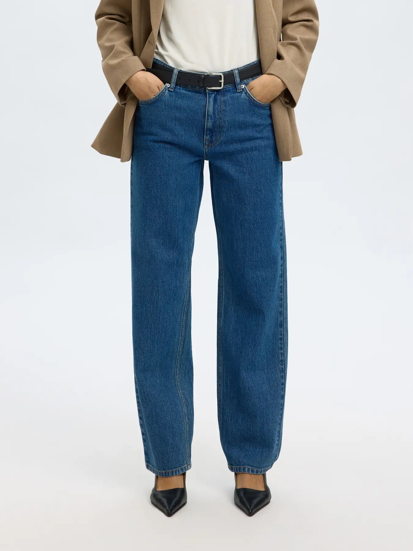 SLWSTRAIGHT BEA-KORI MW JEANS NOOS