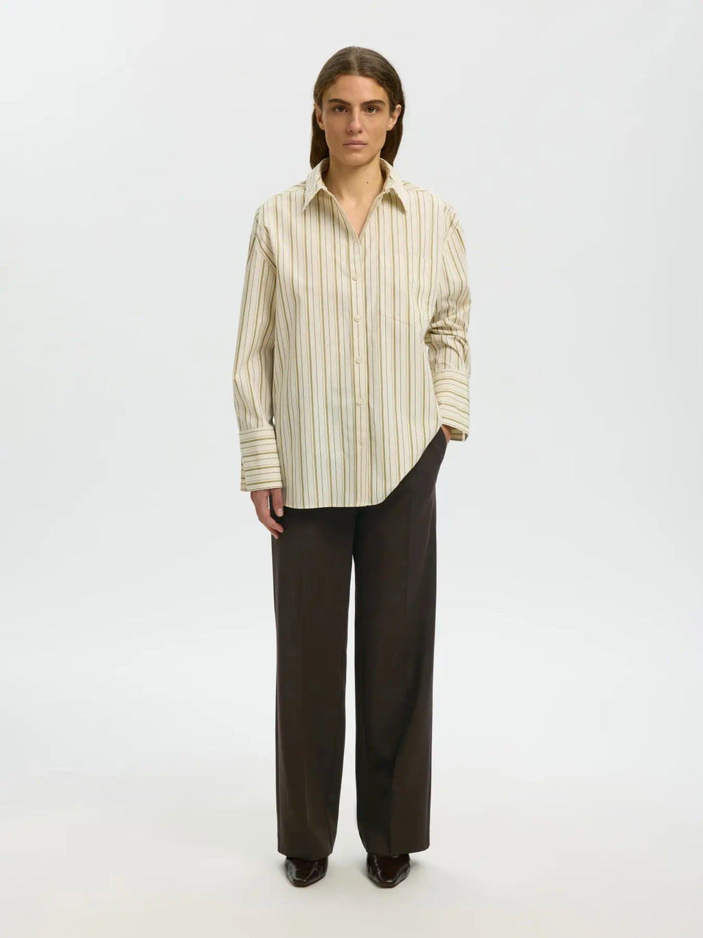 SLWRITA MW WIDE PANT MEL