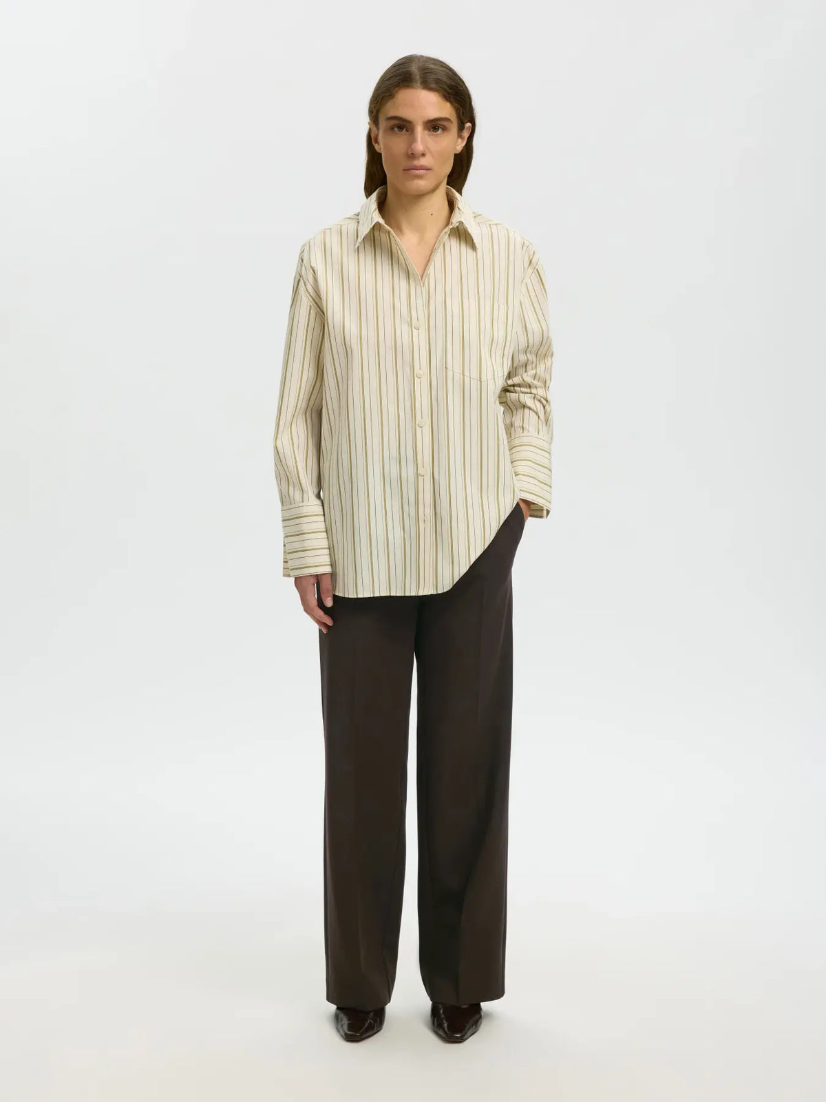 SLWRITA MW WIDE PANT MEL