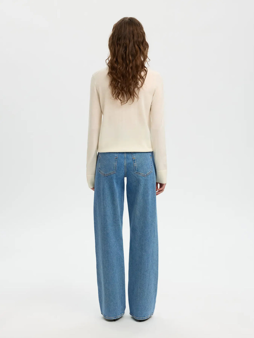 SLWWIDE BEA-KORI LIGHT BL HW JEANS