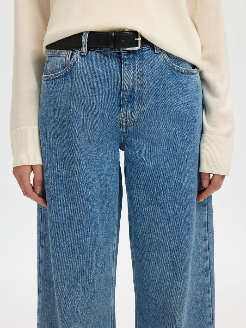 SLWWIDE BEA-KORI LIGHT BL HW JEANS