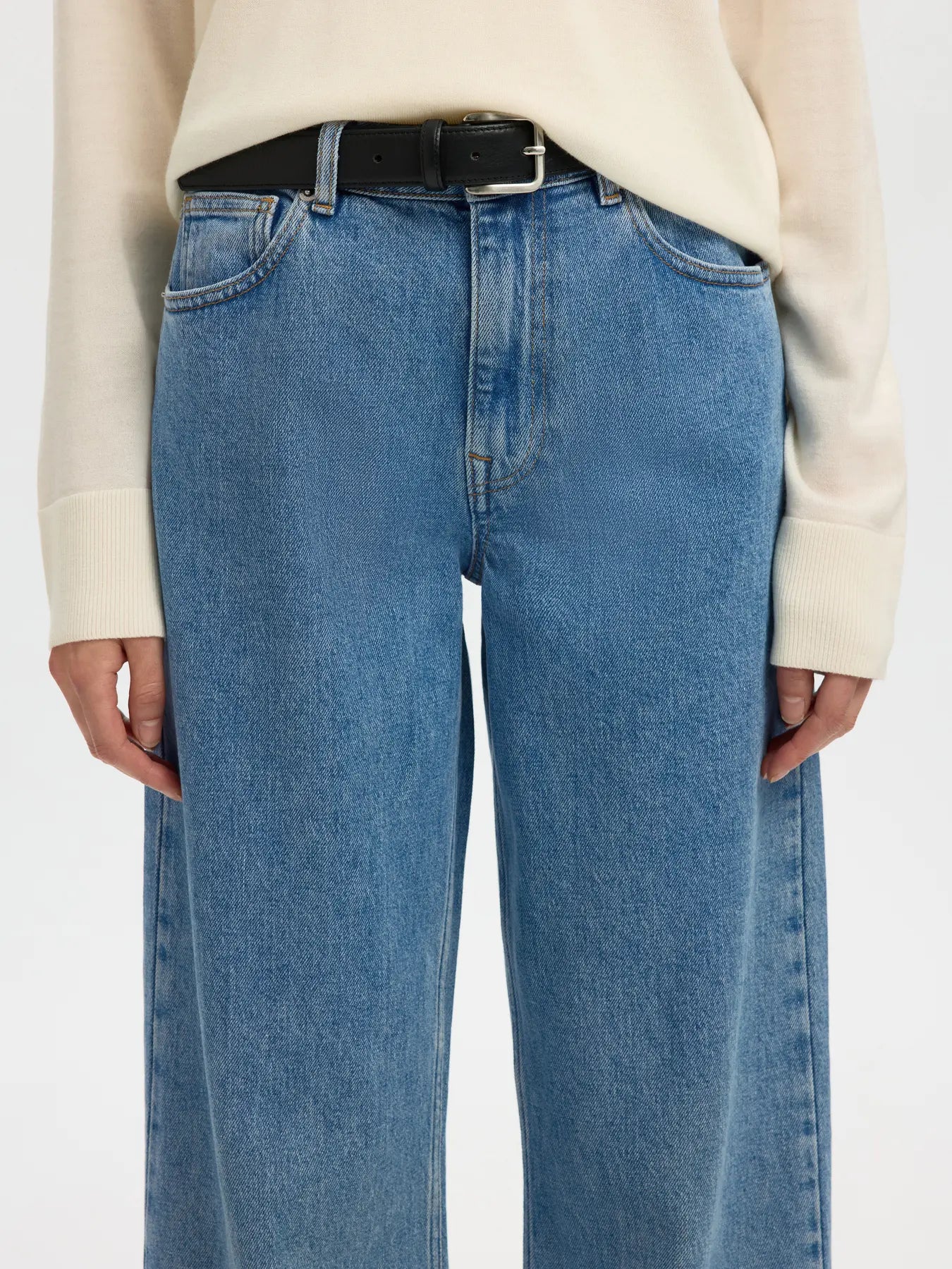 SLWWIDE BEA-KORI LIGHT BL HW JEANS