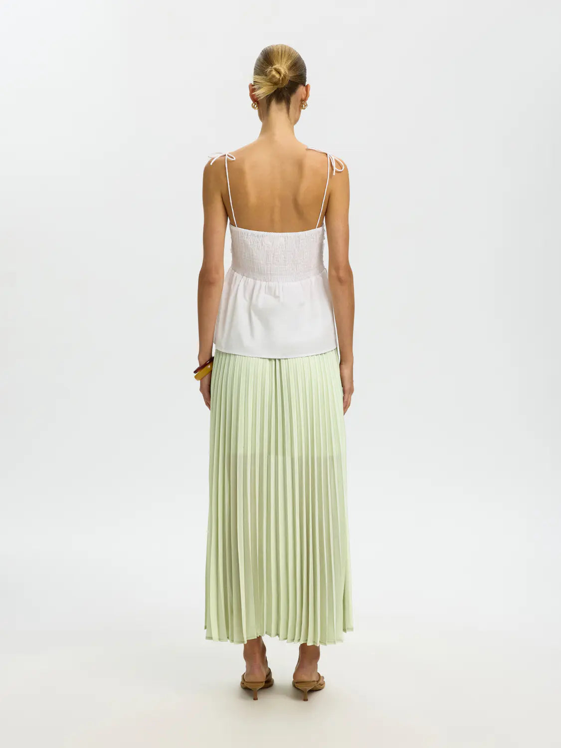 SLFMILLIE HW ANKLE PLISSE SKIRT