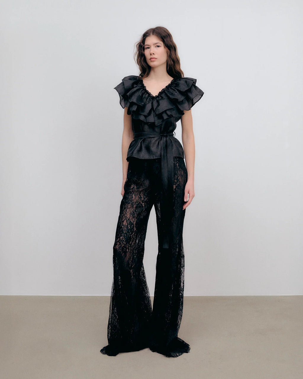 Eyra Top Silky Crepe Black