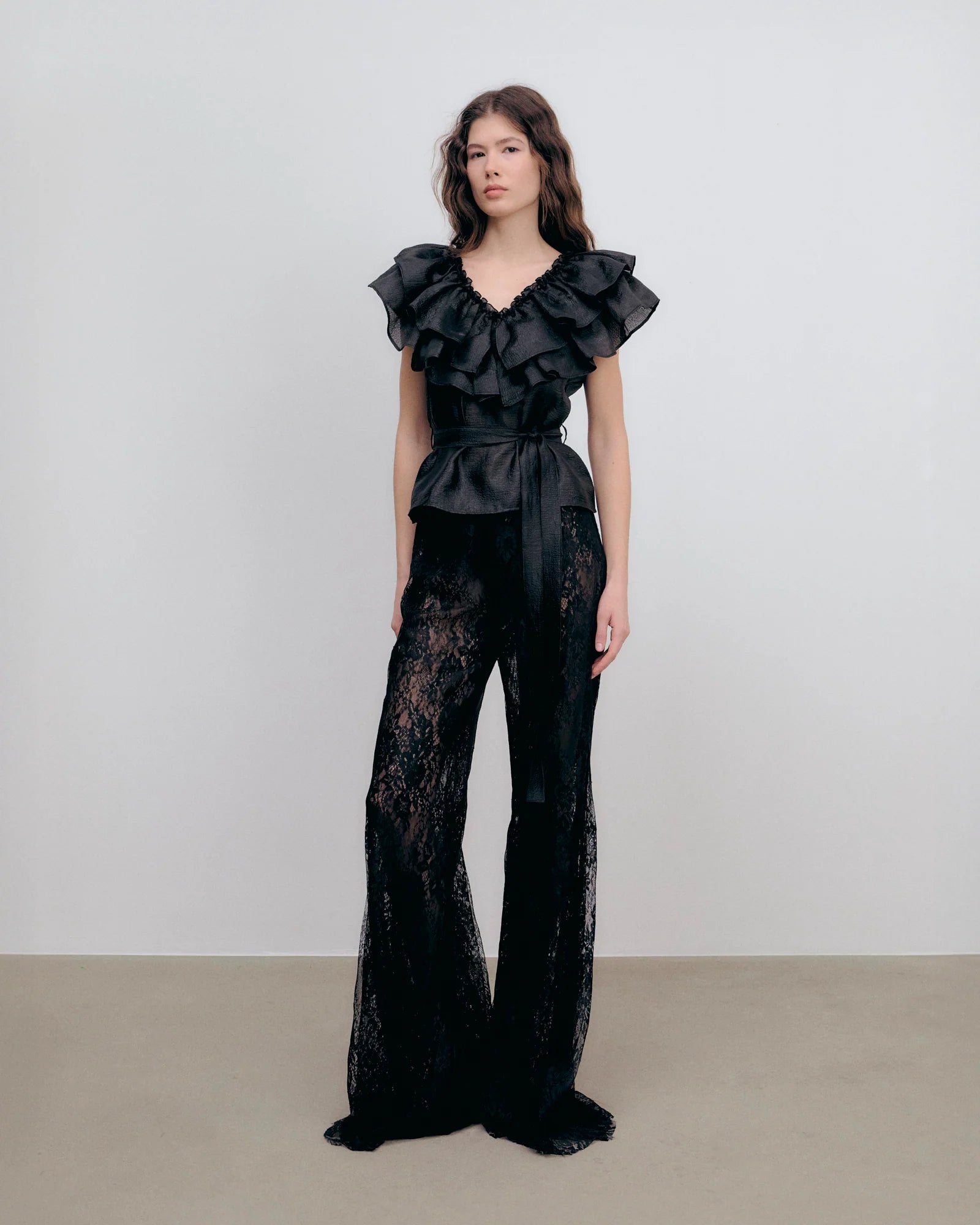Eyra Top Silky Crepe Black