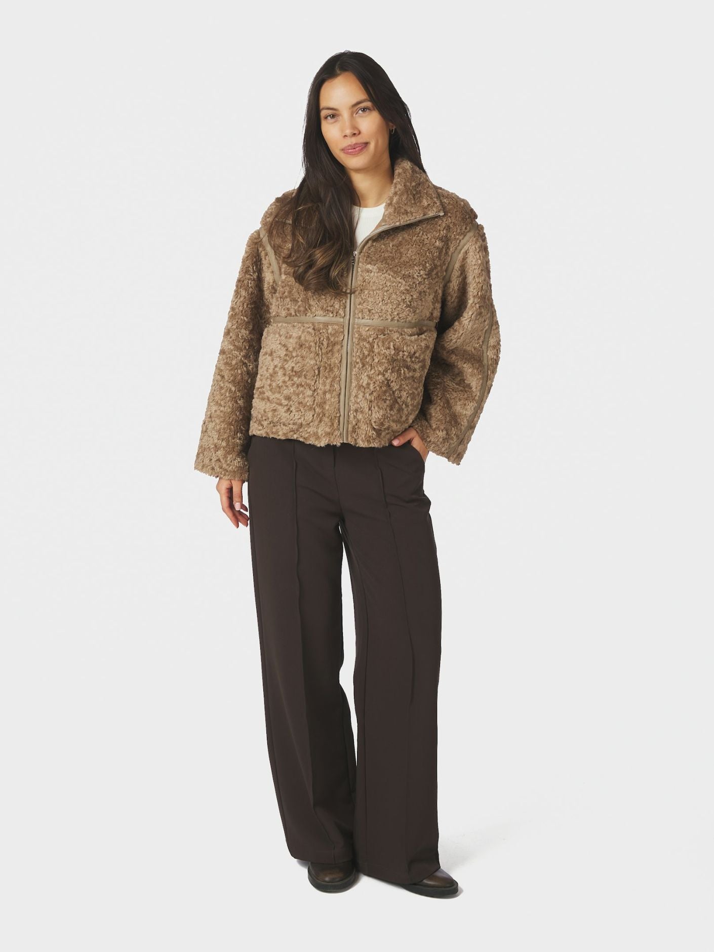 NIDA FAUX FUR JACKET