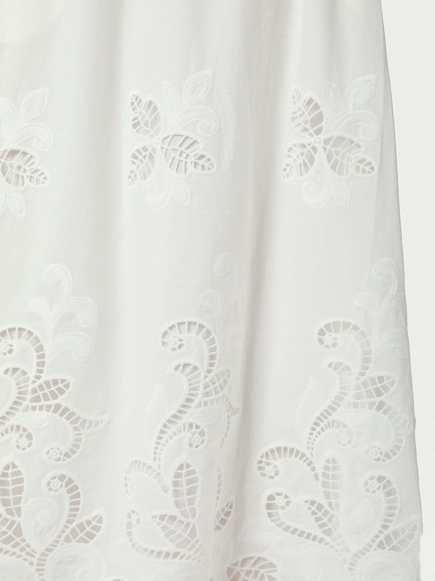 Yara Long Emb Skirt