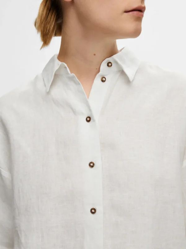 SLFLINNIE LS LINEN SHIRT NOOS - Bild 4